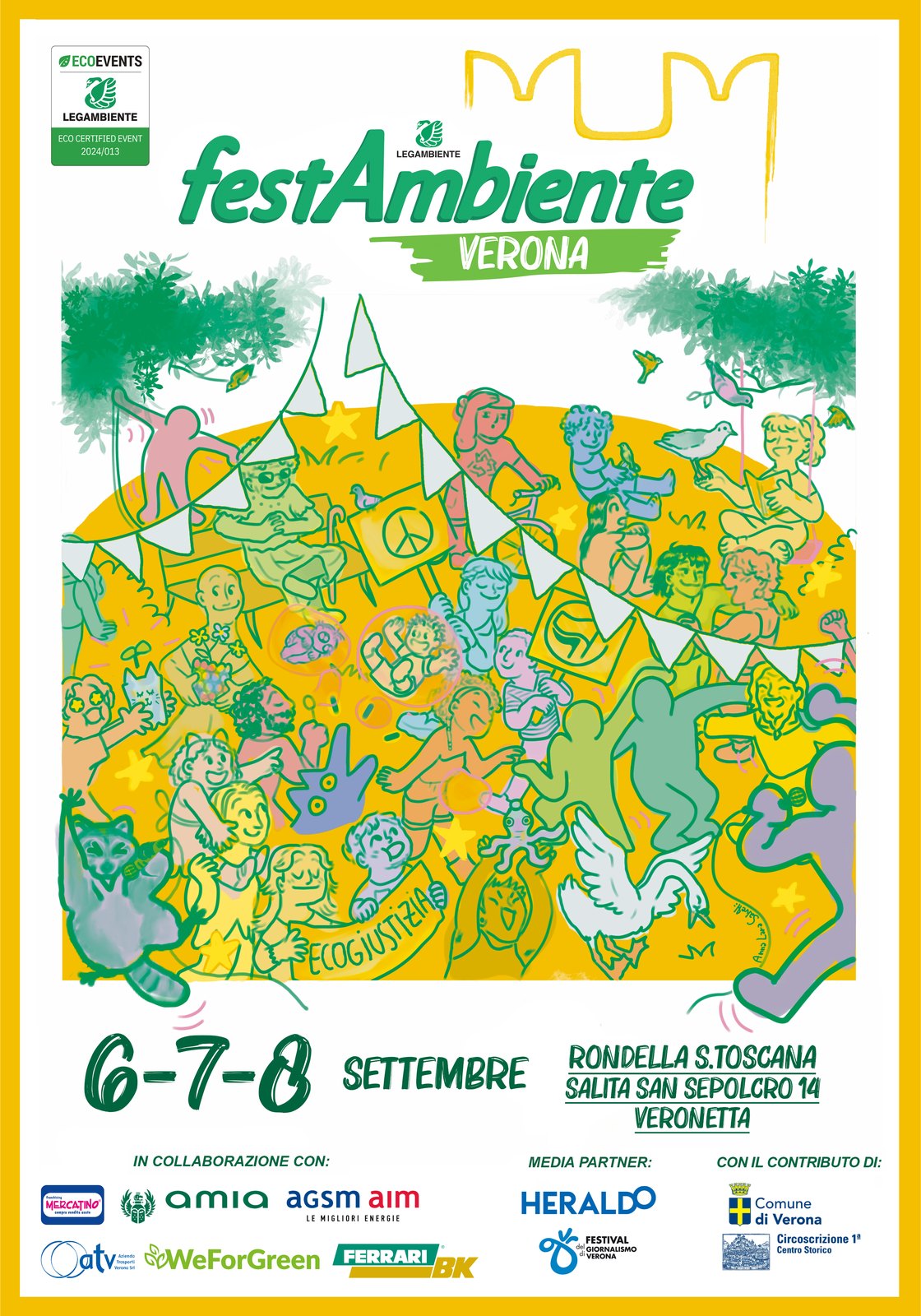 La locandina di Festambiente Verona 2024 — apri la pagina dell'edizione